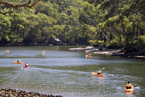 Kayaking on the Port Hacking River, Audley